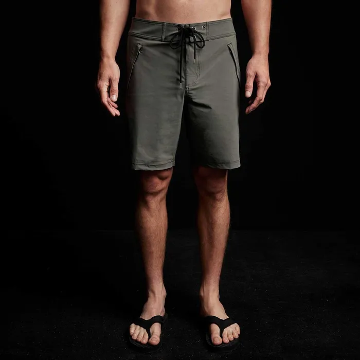 Men Shorts James Perse Scuba Zip Boardshort Palm