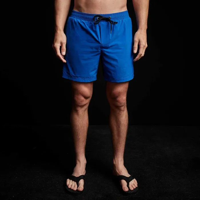 Men Shorts James Perse Split Hem Board Short Baltic Blue