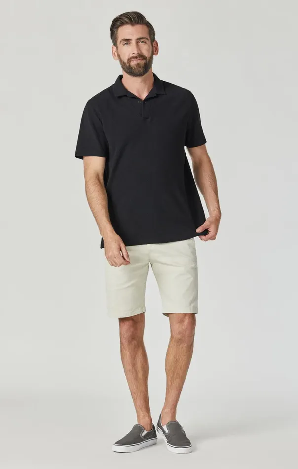 Men Simon Shorts In Silver Birch Twill Mavi Jeans Shorts