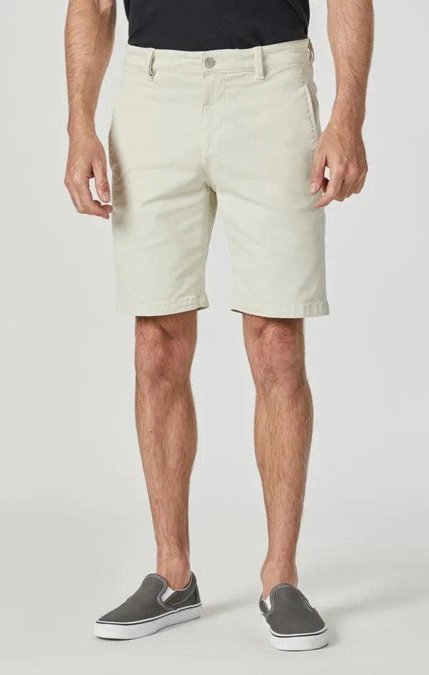 Men Simon Shorts In Silver Birch Twill Mavi Jeans Shorts Men Simon Shorts In Silver Birch Twill Mavi Jeans Shorts