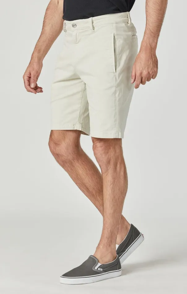 Men Simon Shorts In Silver Birch Twill Mavi Jeans Shorts Men Simon Shorts In Silver Birch Twill Mavi Jeans Shorts