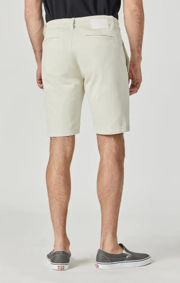 Men Simon Shorts In Silver Birch Twill Mavi Jeans Shorts Men Simon Shorts In Silver Birch Twill Mavi Jeans Shorts