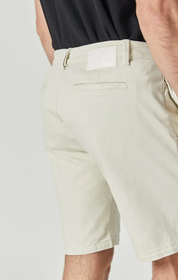Men Simon Shorts In Silver Birch Twill Mavi Jeans Shorts Men Simon Shorts In Silver Birch Twill Mavi Jeans Shorts