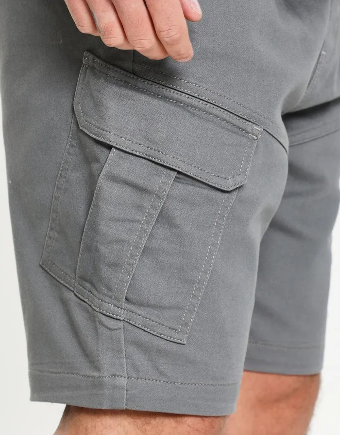 Men Slate Stretch Cargo Shorts Slate Threadbare Shorts Men Slate Stretch Cargo Shorts Slate Threadbare Shorts