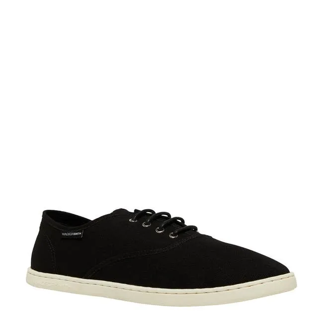 Men Stanley Black Canvas Shoes Windsor Smith Shoes