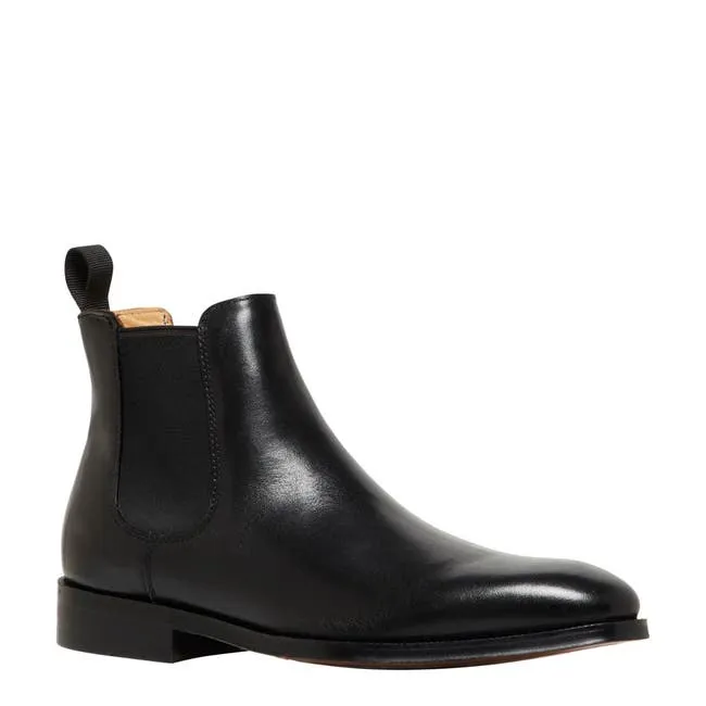 Men Stockman Black Leather Boots Windsor Smith Boots