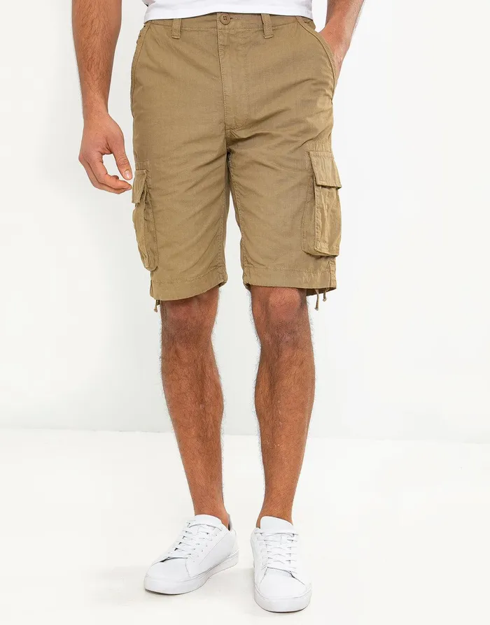 Men Stone Cargo Shorts Stone Threadbare Shorts