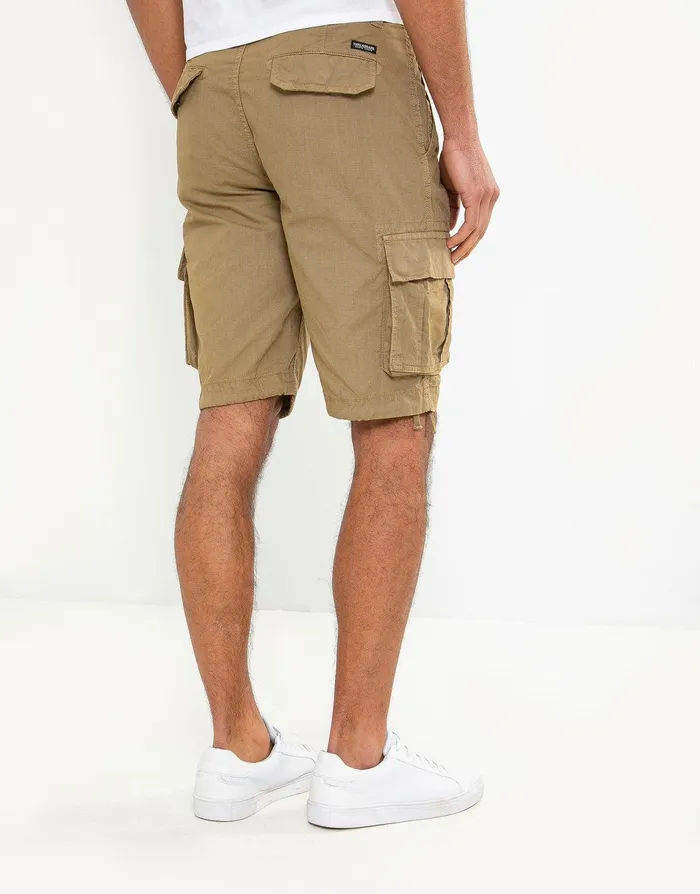 Men Stone Cargo Shorts Stone Threadbare Shorts