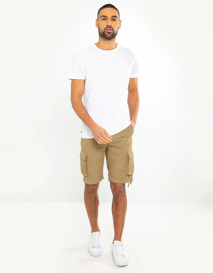 Men Stone Cargo Shorts Stone Threadbare Shorts