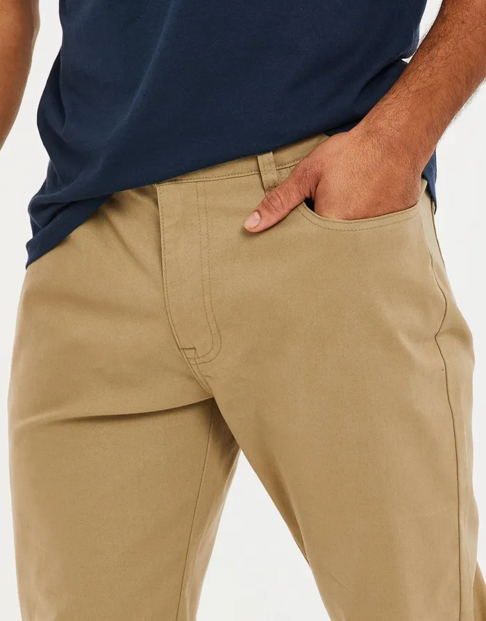 Men Stone Drawcord Chino Trousers Stone Threadbare Trousers and Cargos Men Stone Drawcord Chino Trousers Stone Threadbare Trousers and Cargos