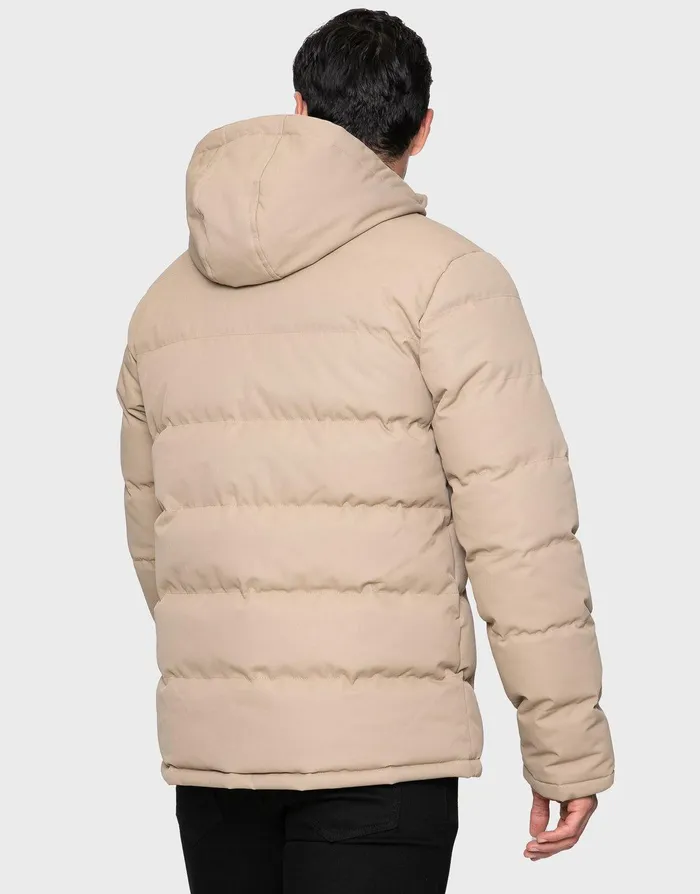 Men Stone Hooded Utility Coat Stone Threadbare Jacket and Coats Men Stone Hooded Utility Coat Stone Threadbare Jacket and Coats