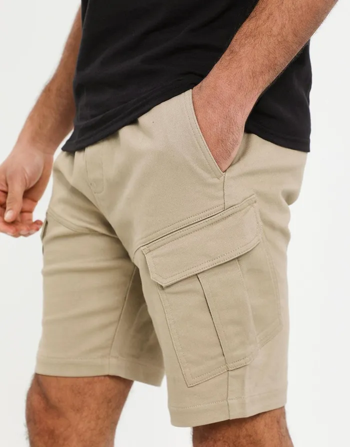 Men Stone Stretch Cargo Shorts Stone Threadbare Shorts Men Stone Stretch Cargo Shorts Stone Threadbare Shorts