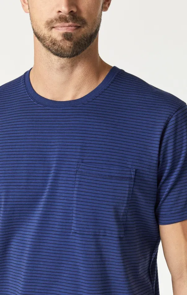 Men Striped TShirt In Twilight Blue Mavi Jeans TShirts Men Striped TShirt In Twilight Blue Mavi Jeans TShirts