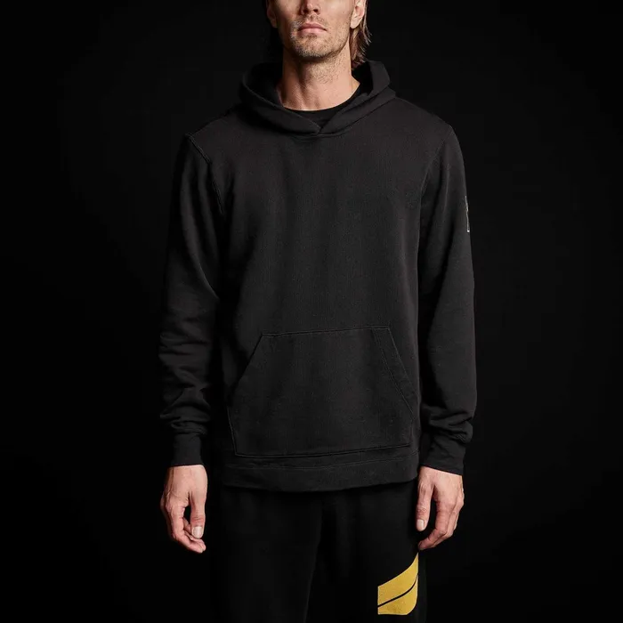 Men Sweat TopsBottoms James Perse French Terry Pullover Hoodie Black