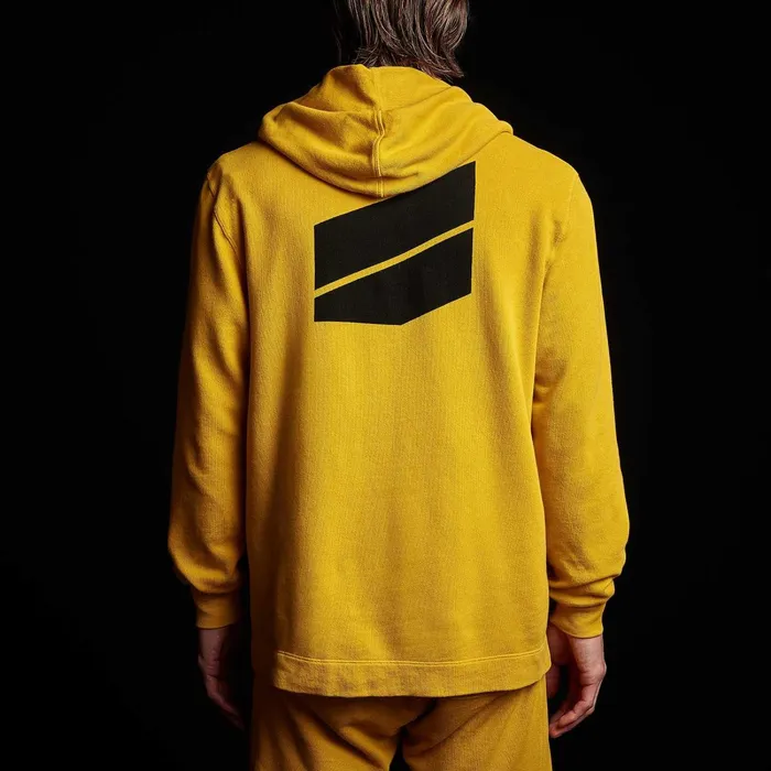 Men Sweat TopsBottoms James Perse French Terry Pullover Hoodie Crocus Yellow