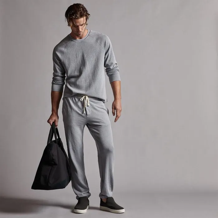 Men Sweat TopsBottoms James Perse Vintage French Terry Sweatpant Breeze Pigment