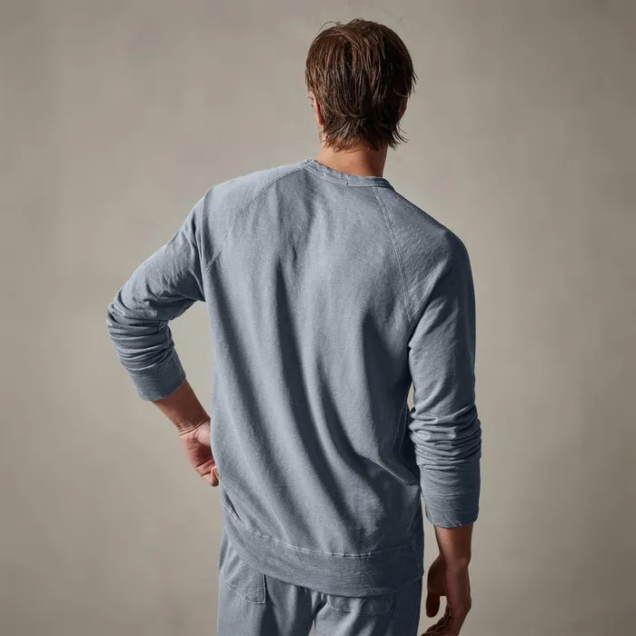 Men Sweat TopsBottoms James Perse Vintage French Terry Sweatshirt Bluestone Pigment