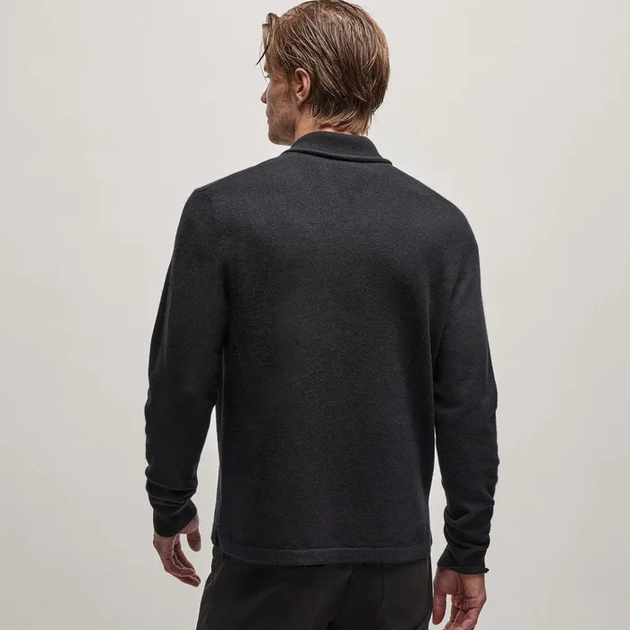 Men Sweaters James Perse Recycled Cashmere Shawl Collar Sweater Black