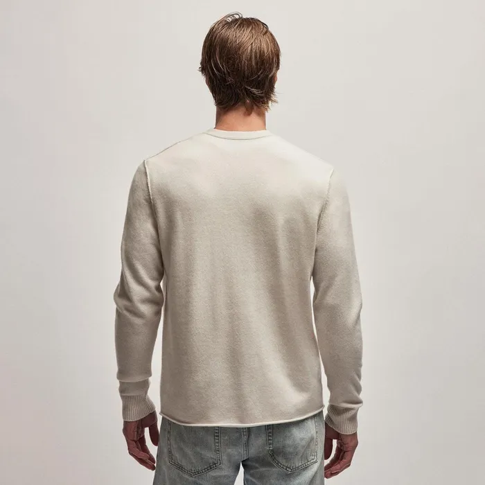 Men Sweaters James Perse Recycled Cashmere V Sweater Pearl