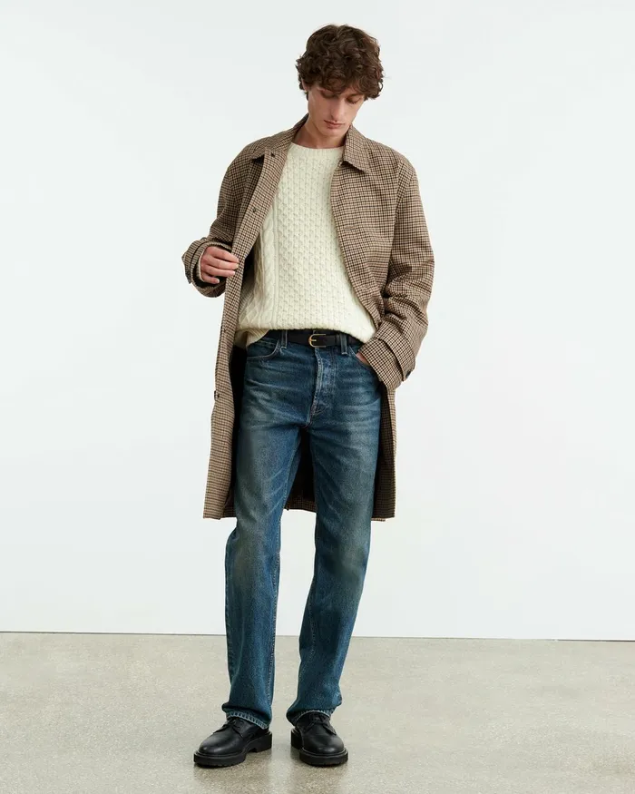 Men Sweaters Nili Lotan OWEN SWEATER Ivory