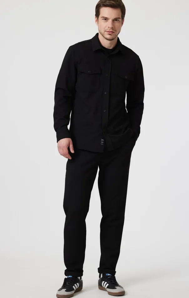 Men Sweatpants In Black Mavi Jeans Pants