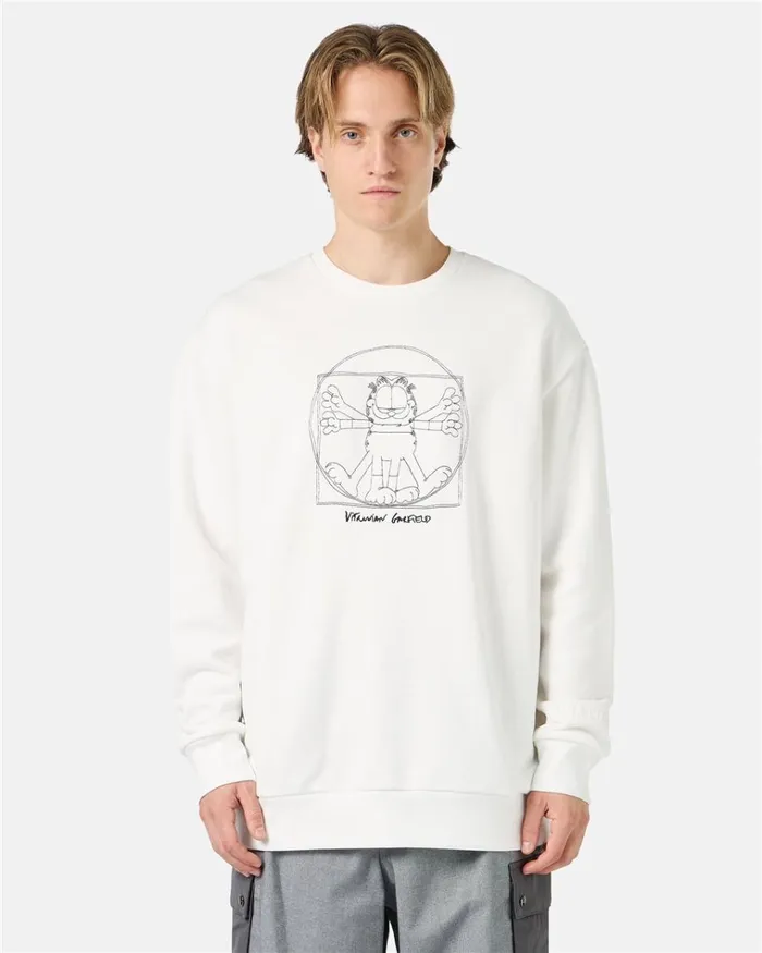Men SWEATSHIRTS Iceberg Ecru Overfit Sweatshirt