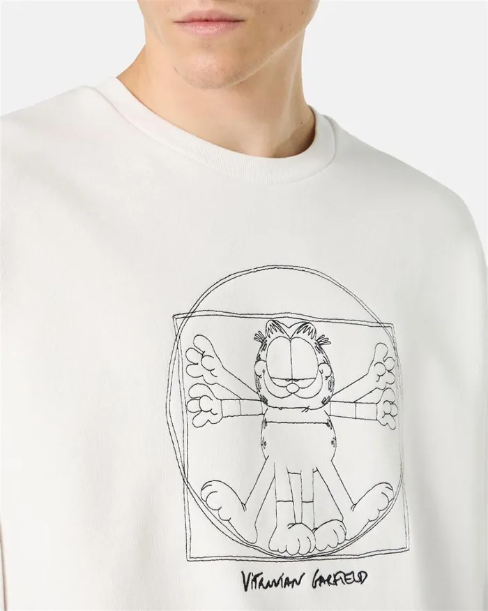 Men SWEATSHIRTS Iceberg Ecru Overfit Sweatshirt Men SWEATSHIRTS Iceberg Ecru Overfit Sweatshirt