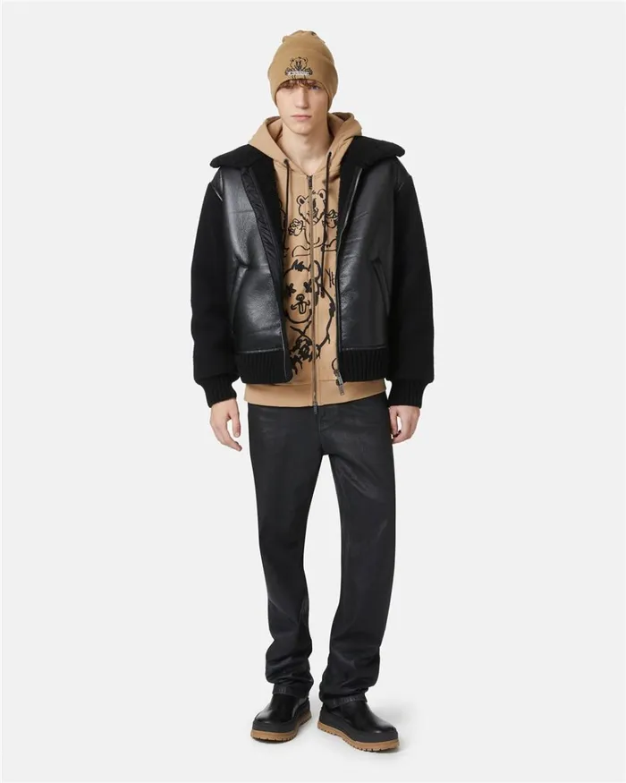 Men SWEATSHIRTS Iceberg Hooded Sweatshirt With Bear Print