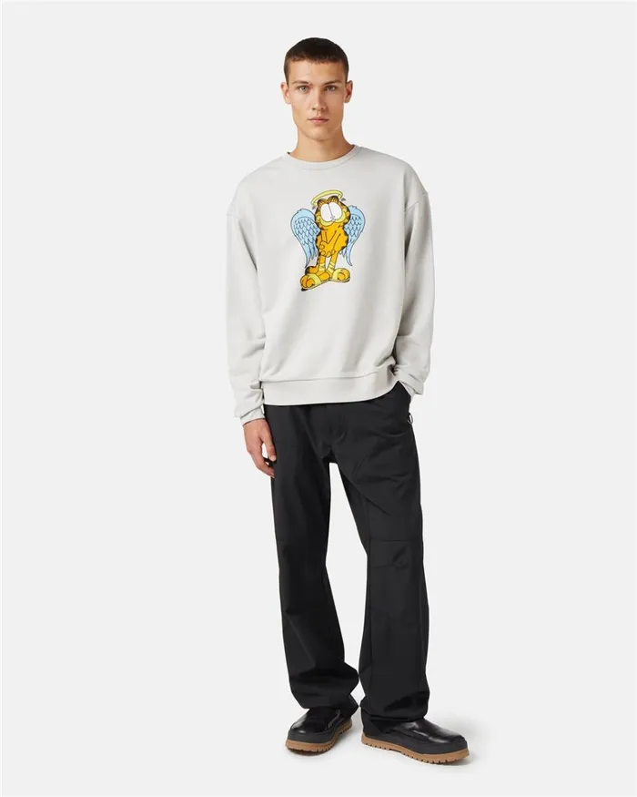 Men SWEATSHIRTS Iceberg Sweatshirt With Garfield Design Men SWEATSHIRTS Iceberg Sweatshirt With Garfield Design