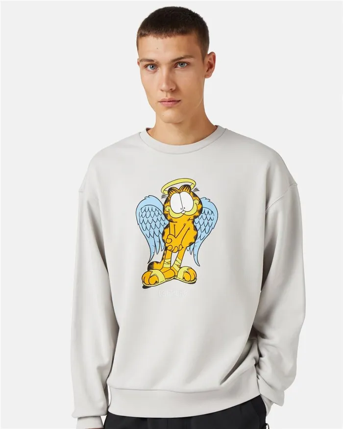 Men SWEATSHIRTS Iceberg Sweatshirt With Garfield Design Men SWEATSHIRTS Iceberg Sweatshirt With Garfield Design