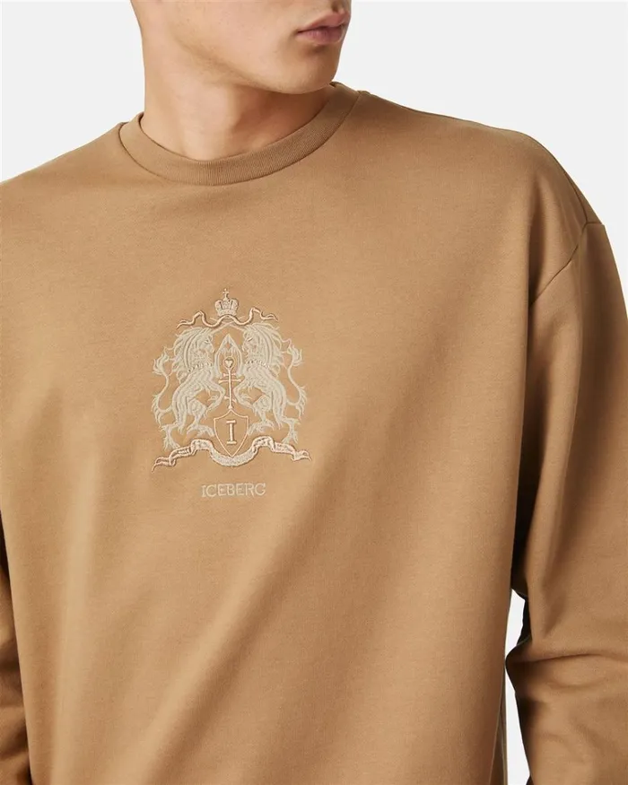 Men SWEATSHIRTS Iceberg Sweatshirt With Unicorn Detail Men SWEATSHIRTS Iceberg Sweatshirt With Unicorn Detail