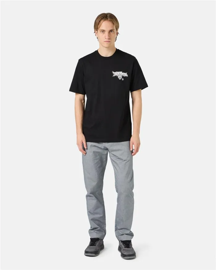 Men TSHIRTS AND POLO Iceberg Black Cotton Jersey Tshirt With Splash And Bear Logo Print On The Heart Men TSHIRTS AND POLO Iceberg Black Cotton Jersey Tshirt With Splash And Bear Logo Print On The Heart
