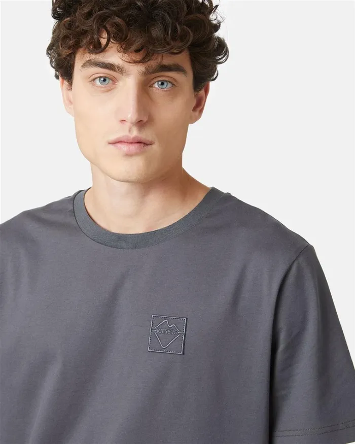 Men TSHIRTS AND POLO Iceberg Cotton Tshirt With Logo