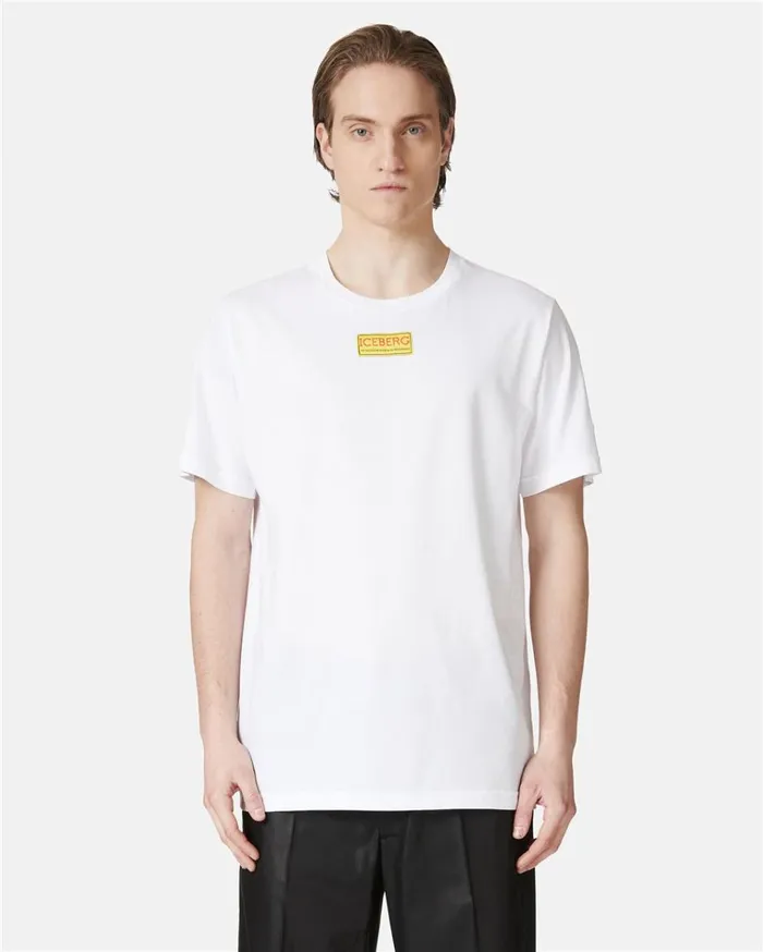 Men TSHIRTS AND POLO Iceberg Shortsleeved Tshirt In Cotton Jersey