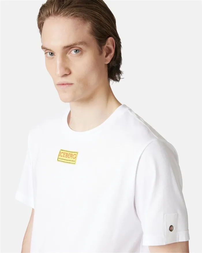 Men TSHIRTS AND POLO Iceberg Shortsleeved Tshirt In Cotton Jersey