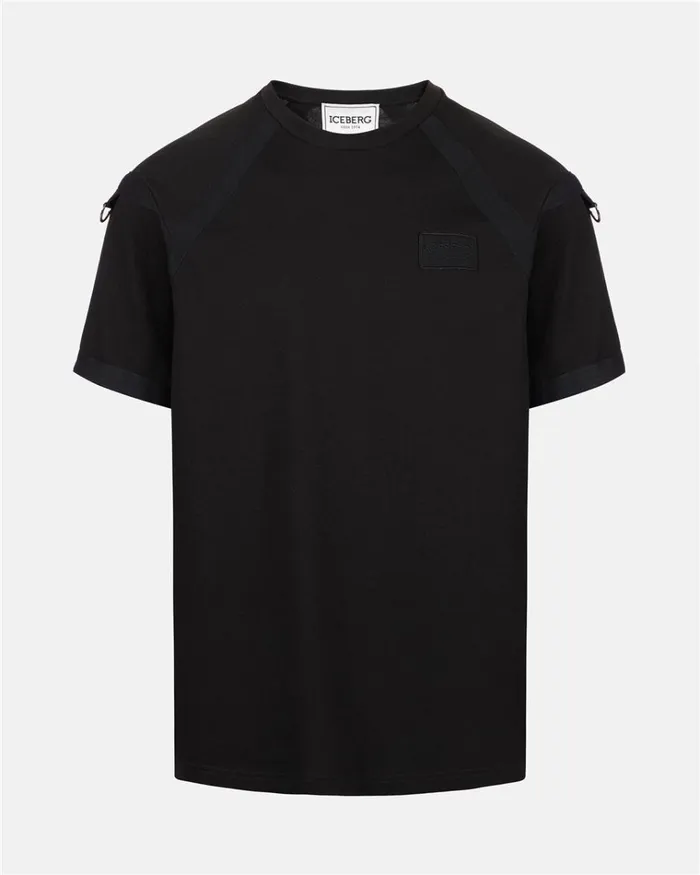 Men TSHIRTS AND POLO Iceberg Tshirt With Embroidered Patch Men TSHIRTS AND POLO Iceberg Tshirt With Embroidered Patch