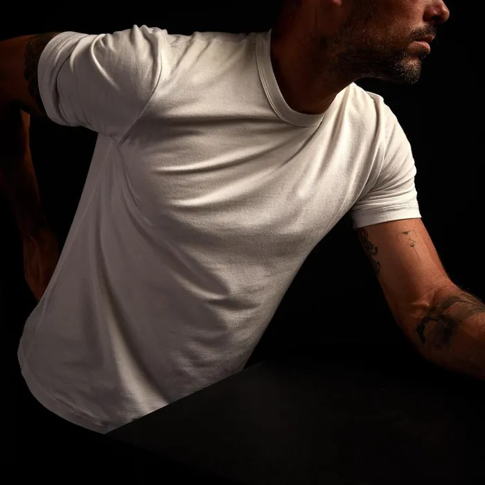 Men TShirts James Perse Elevated Lotus Jersey Lounge Tee White