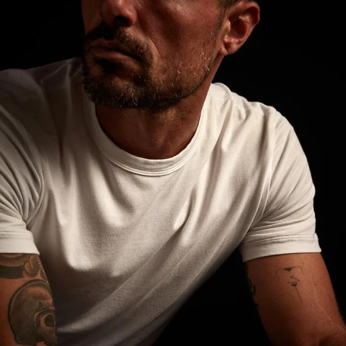 Men TShirts James Perse Elevated Lotus Jersey Lounge Tee White