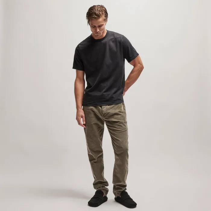Men TShirts James Perse Heavy Luxe Jersey Crew Black