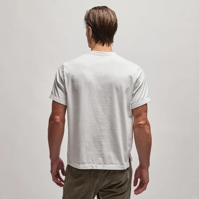 Men TShirts James Perse Heavy Luxe Jersey Crew White