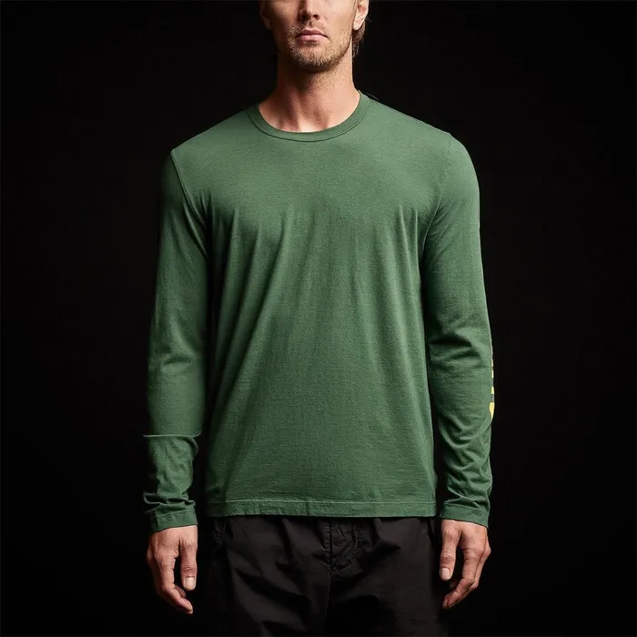 Men TShirts James Perse Long Sleeve Crew Neck Rugby