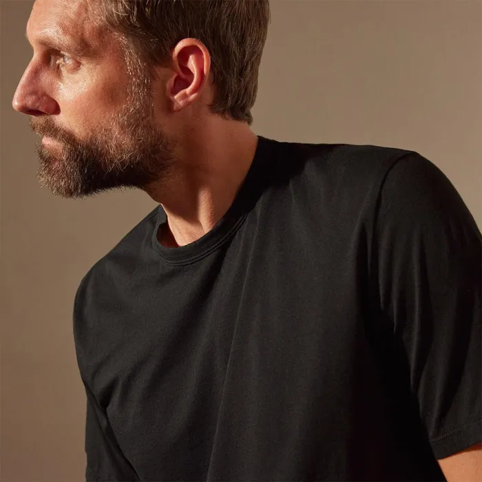 Men TShirts James Perse Luxe Lotus Jersey Tee Black