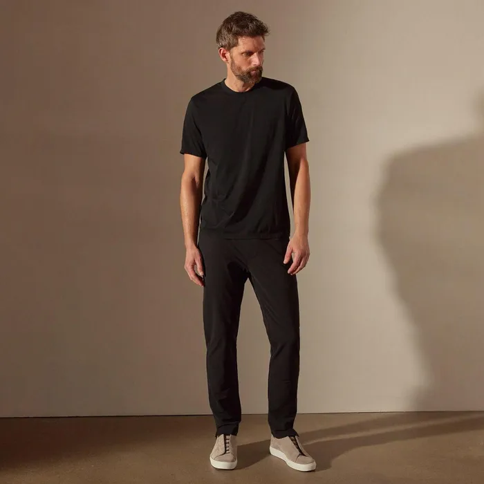 Men TShirts James Perse Luxe Lotus Jersey Tee Black