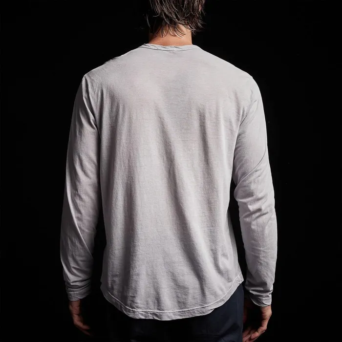 Men TShirts James Perse Shirttail Hem Crew Arctic Pigment