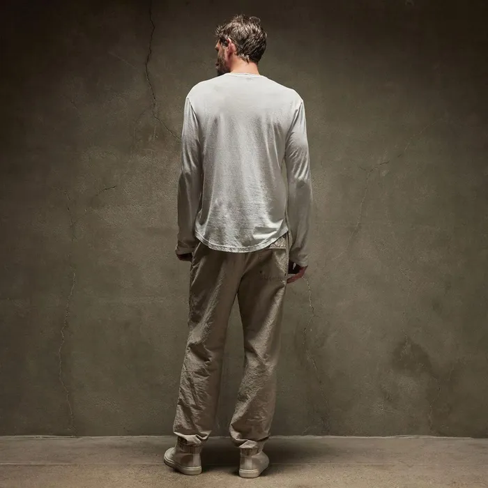 Men TShirts James Perse Shirttail Hem Crew White