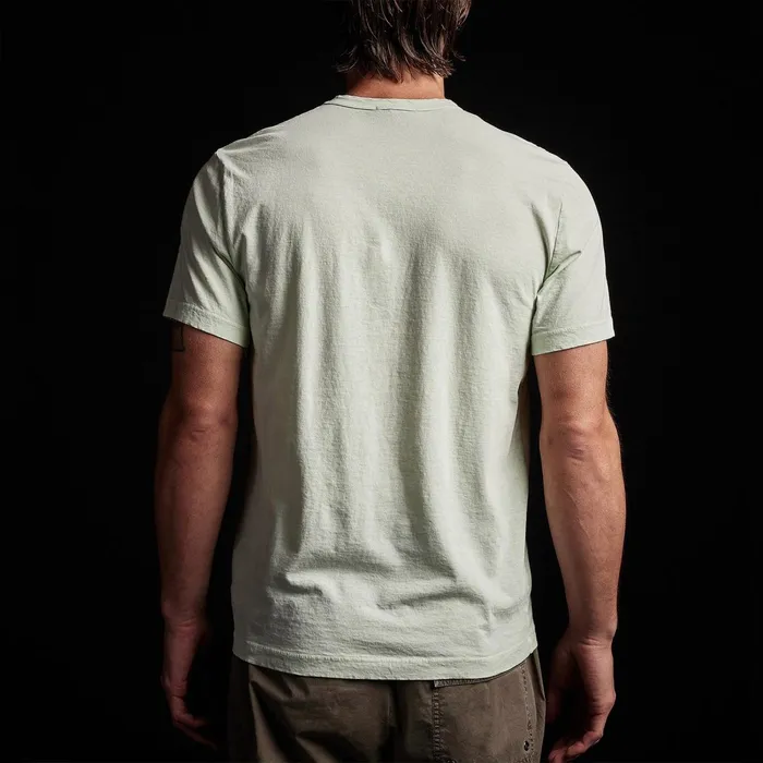 Men TShirts James Perse Short Sleeve Crew Neck Ice Mint Pigment