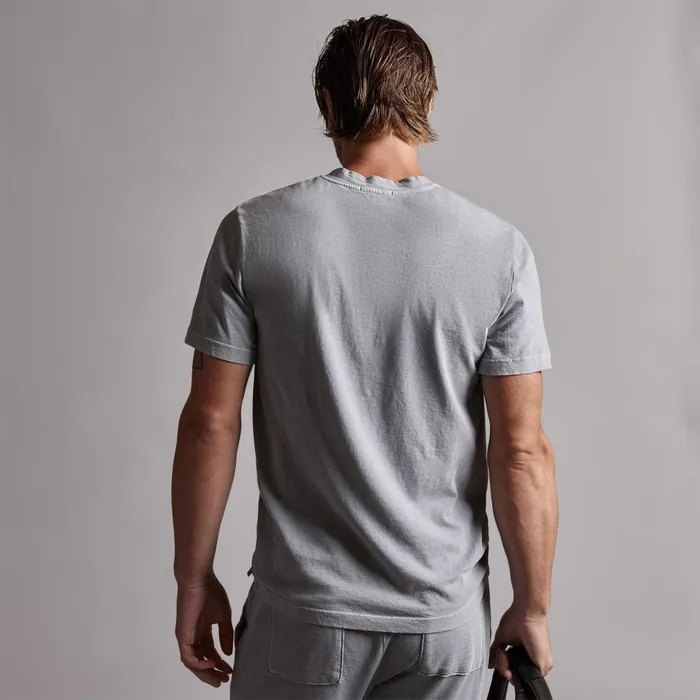 Men TShirts James Perse Short Sleeve V Neck Breeze Pigment