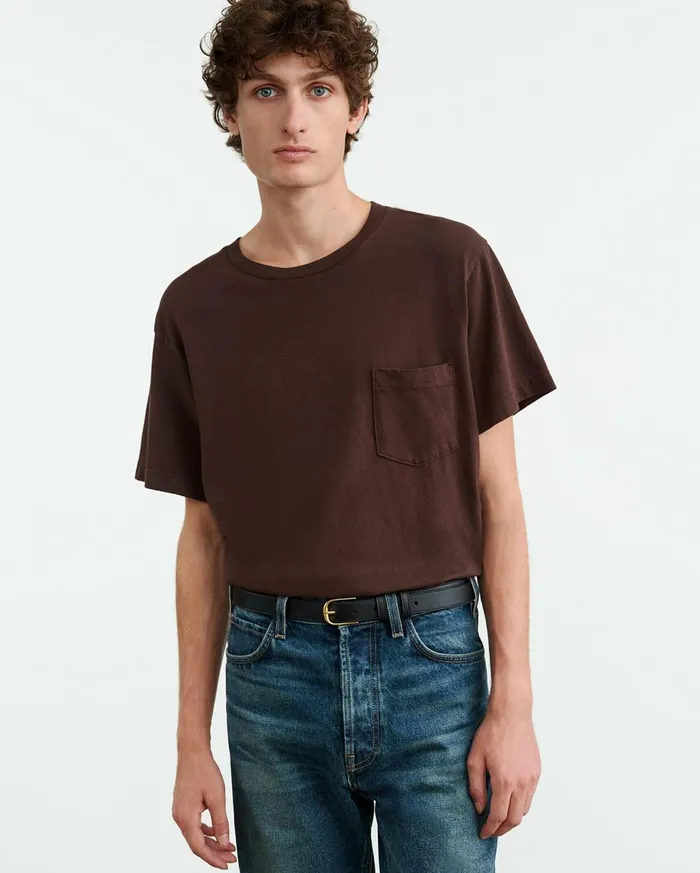 Men Tees Nili Lotan BRANDON TEE Cocoa