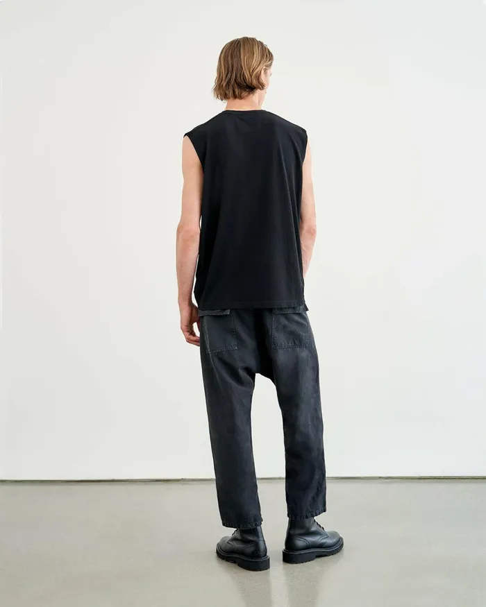 Men Tees Nili Lotan KENT TEE Jet Black