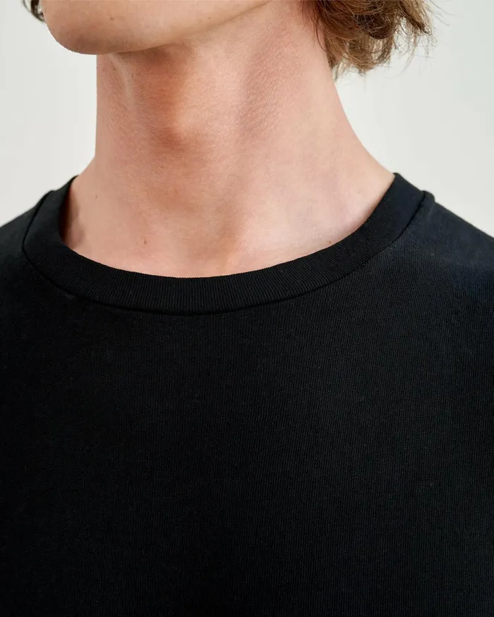 Men Tees Nili Lotan KENT TEE Jet Black